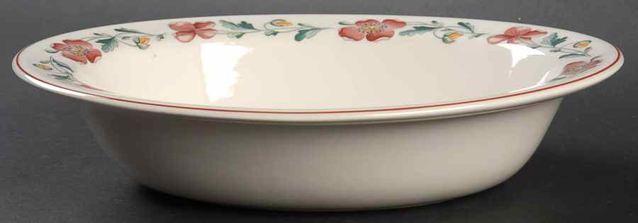 Wild Poppy 9" Oval Vegetable Bowl by Wedgwood-1