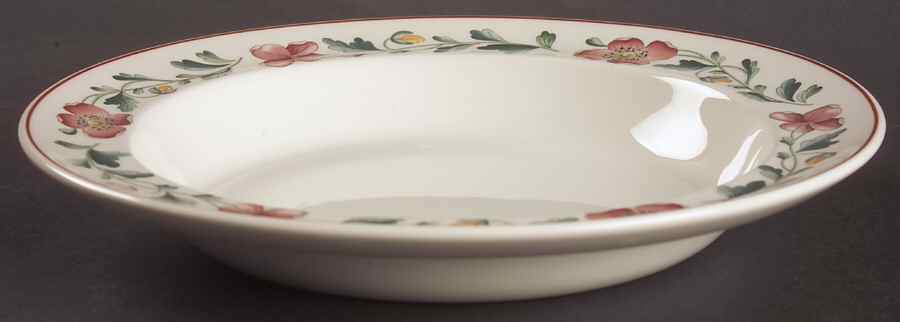 Wild Poppy Large Rim Soup Bowl by Wedgwood-1