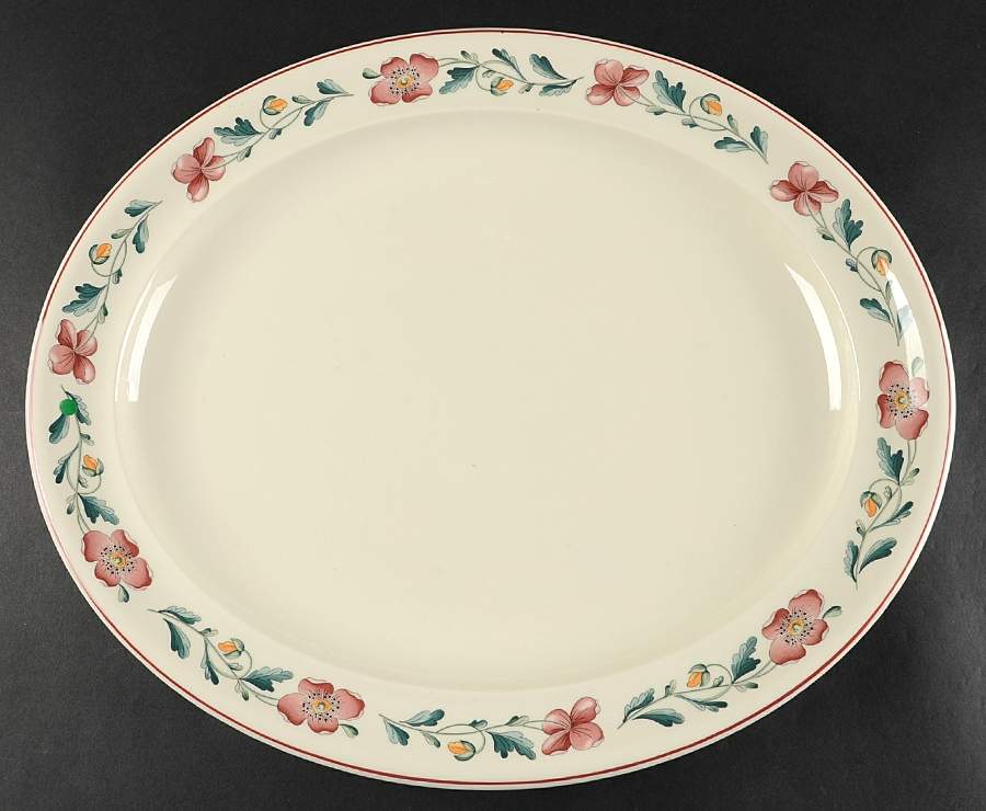 Wild Poppy 16" Oval Serving Platter by Wedgwood-1