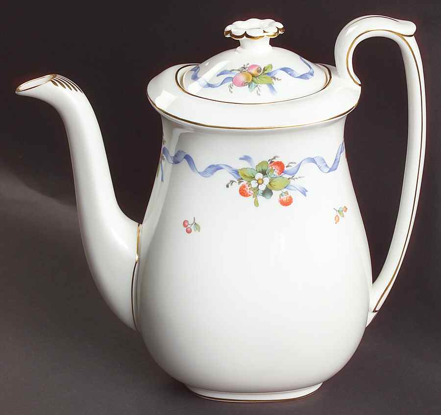Williamsburg Ribbon Coffee Pot & Lid by Wedgwood-1