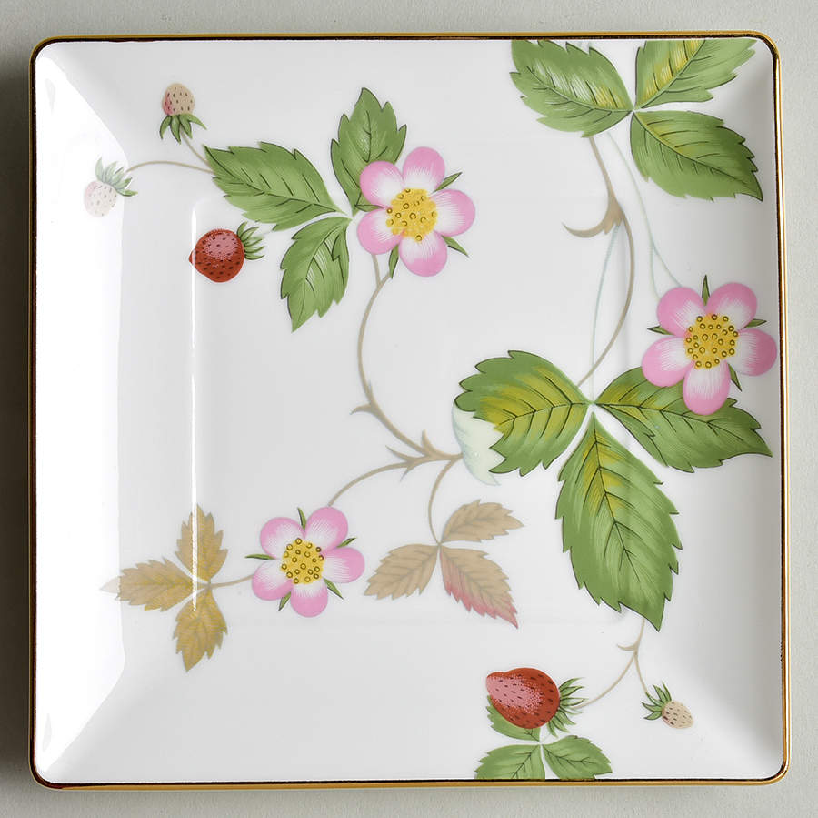 Wild Strawberry (Bone & Oven To Table) Square Tray Dish by Wedgwood-1