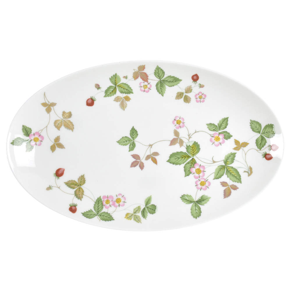 Wild Strawberry (Bone & Oven To Table) Oval Dinner Plate by Wedgwood-1