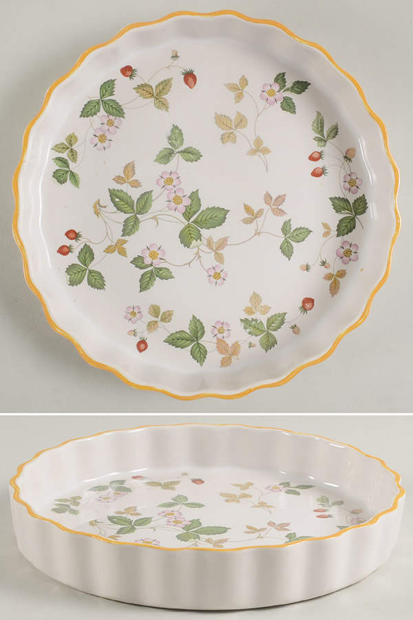 Wild Strawberry (Bone & Oven To Table) 8" Quiche by Wedgwood-1