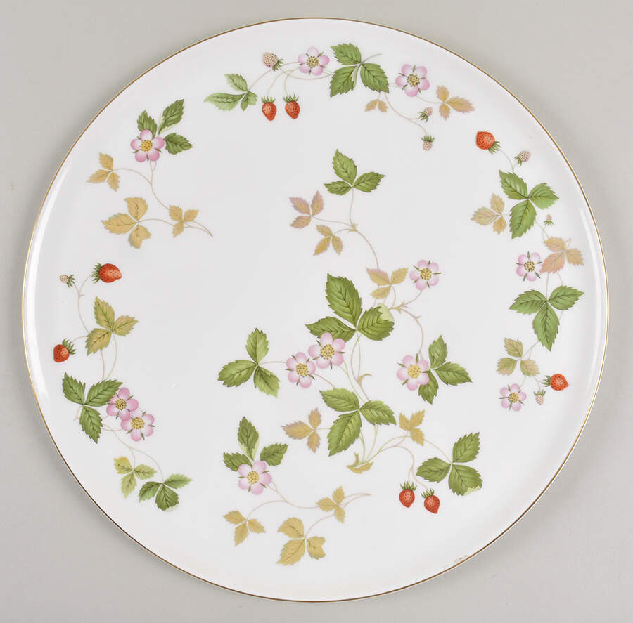 Wild Strawberry (Bone & Oven To Table) Round Torte Plate by Wedgwood-1
