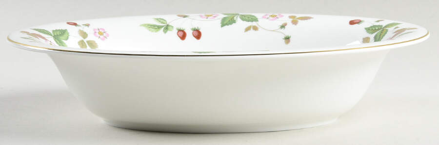 Wild Strawberry (Bone & Oven To Table) 9" Oval Vegetable Bowl by Wedgwood-1