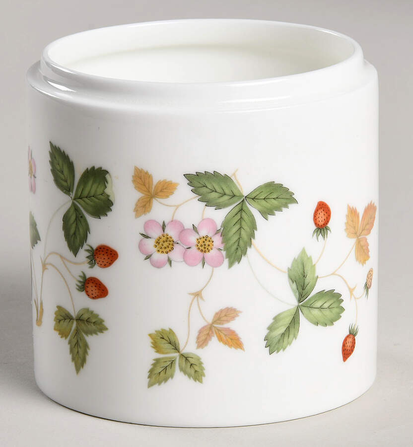 Wild Strawberry (Bone & Oven To Table) Candy Jar No Lid by Wedgwood-1