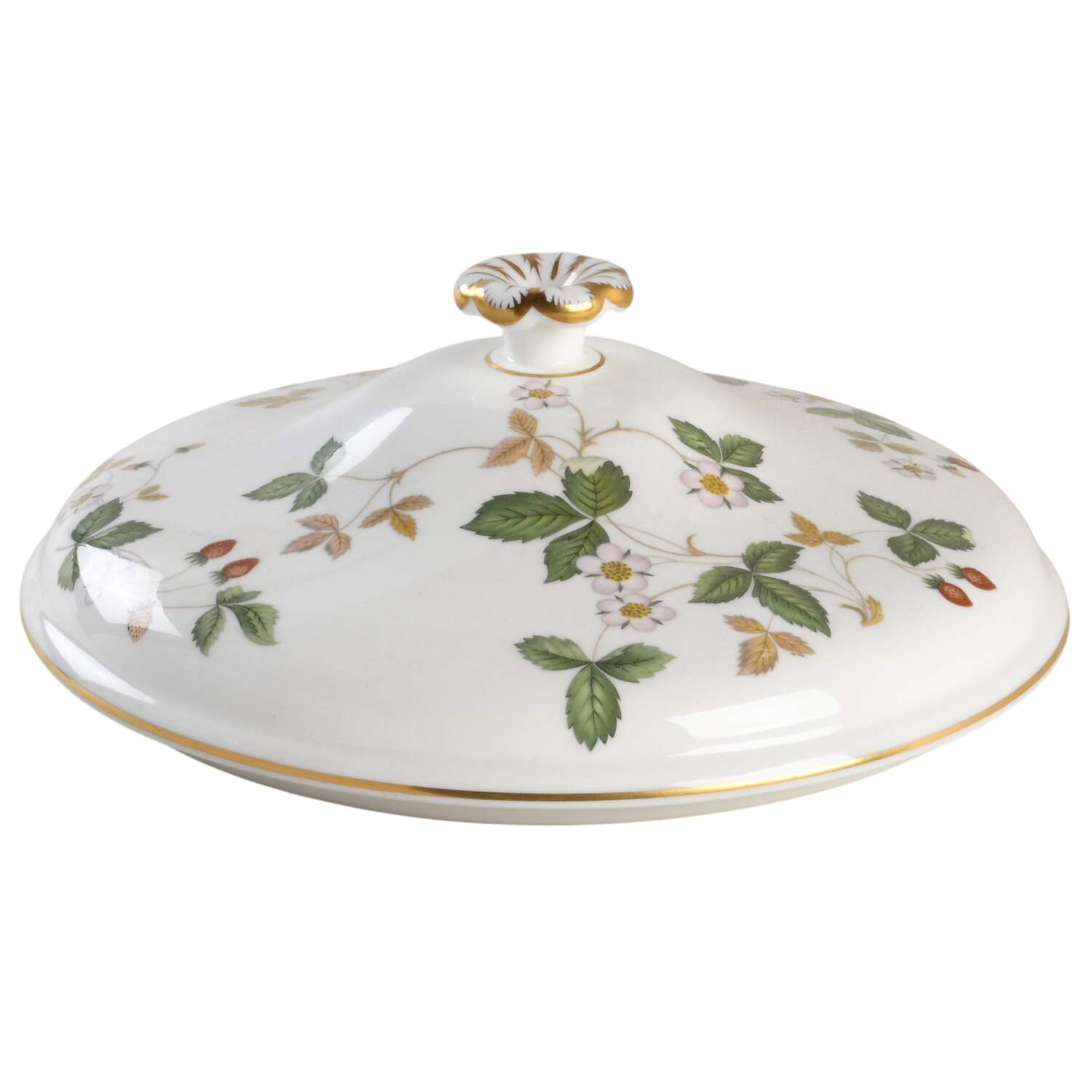 Wild Strawberry (Bone & Oven To Table) Lid for Round Vegetable by Wedgwood-1