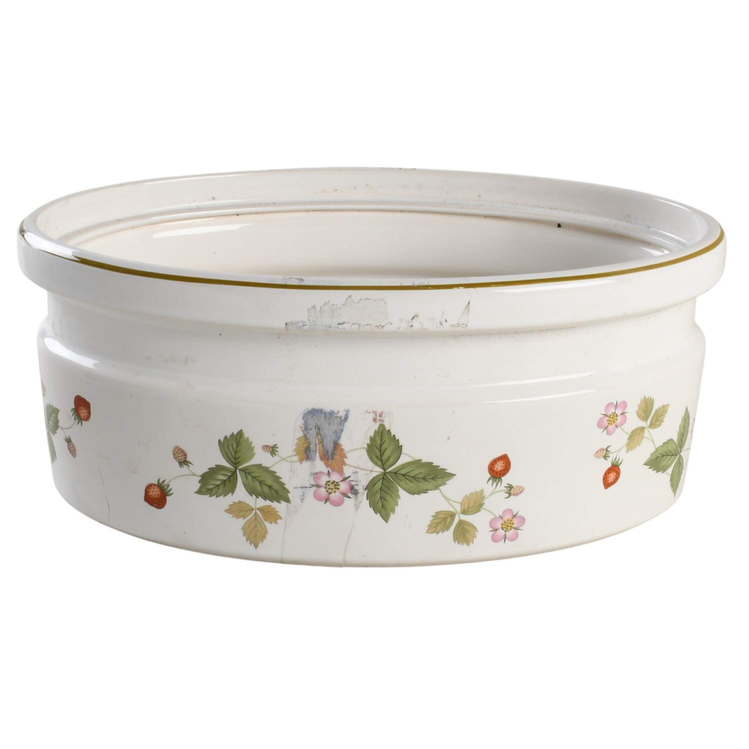 Wild Strawberry (Bone & Oven To Table) 1.25 Quart Oval Covered Casserole No Lid by Wedgwood-1