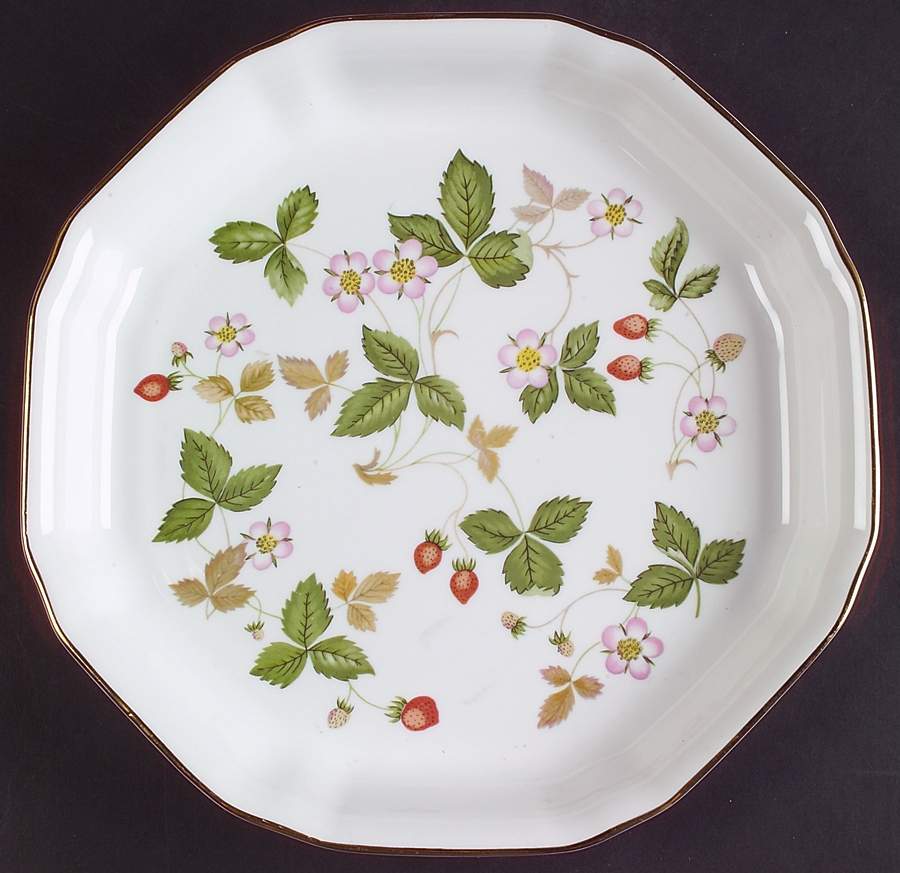 Wild Strawberry (Bone & Oven To Table) 9" Octagonal Dish by Wedgwood-1