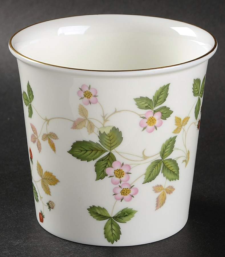 Wild Strawberry (Bone & Oven To Table) Flower Pot by Wedgwood-1