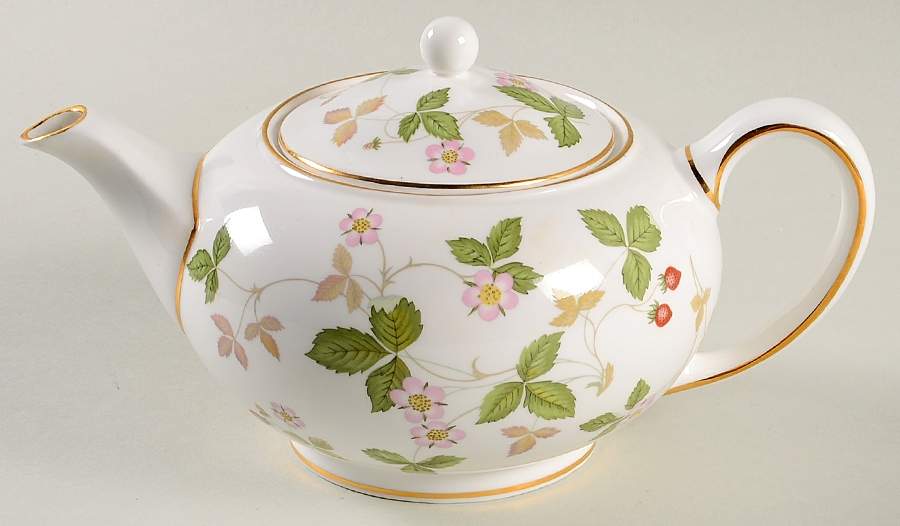 Wild Strawberry (Bone & Oven To Table) Mini Teapot & Lid by Wedgwood-1