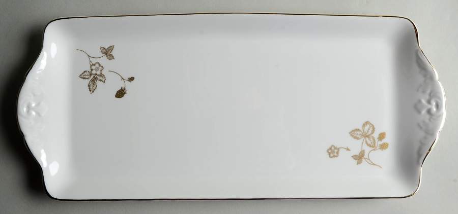 Wild Strawberry (Bone & Oven To Table) 14" Sandwich Tray by Wedgwood-1