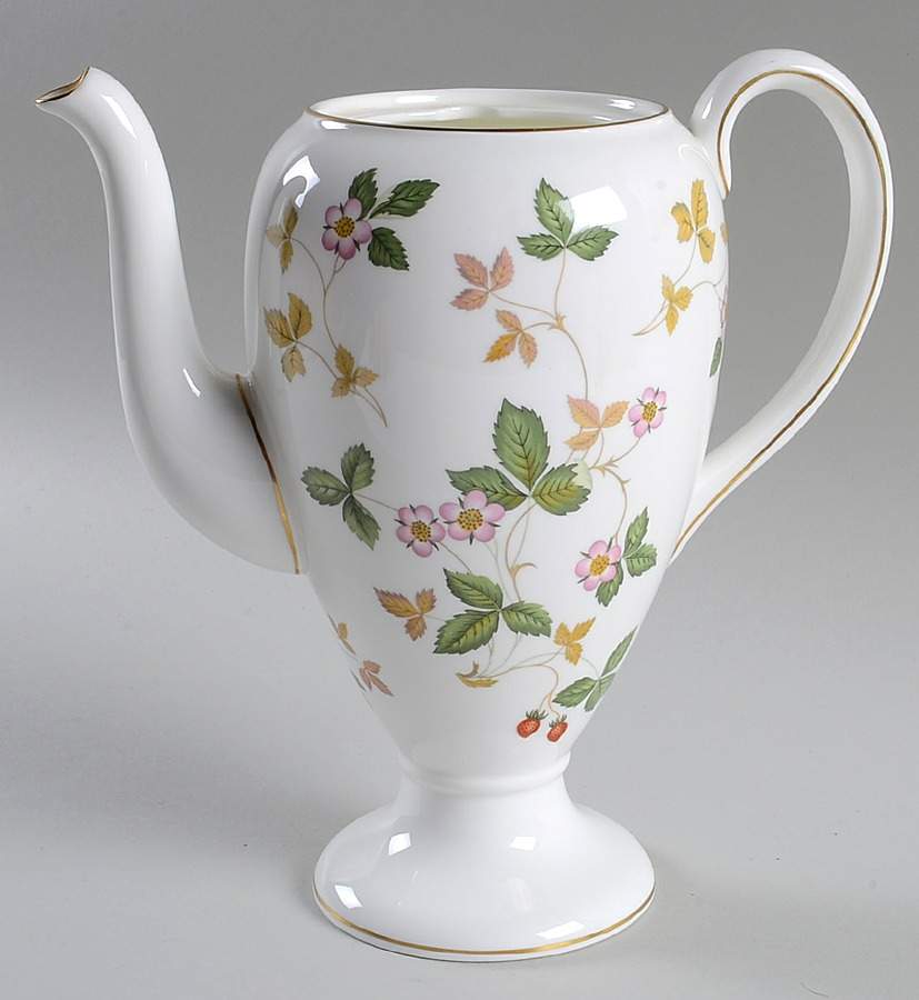 Wild Strawberry (Bone & Oven To Table) Coffee Pot No Lid by Wedgwood-1