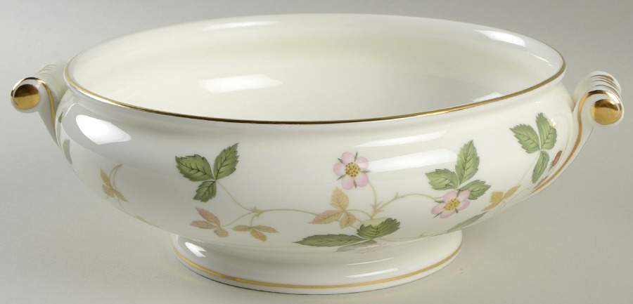 Wild Strawberry (Bone & Oven To Table) Round Vegetable No Lid by Wedgwood-1