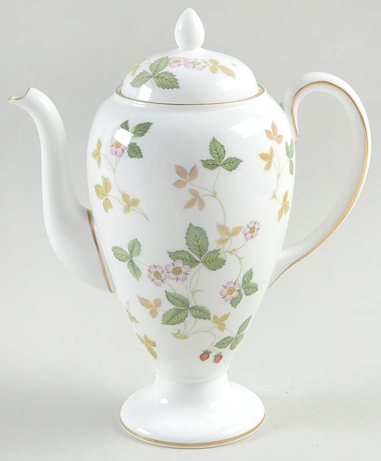 Wild Strawberry (Bone & Oven To Table) Mini Coffee Pot & Lid by Wedgwood-1