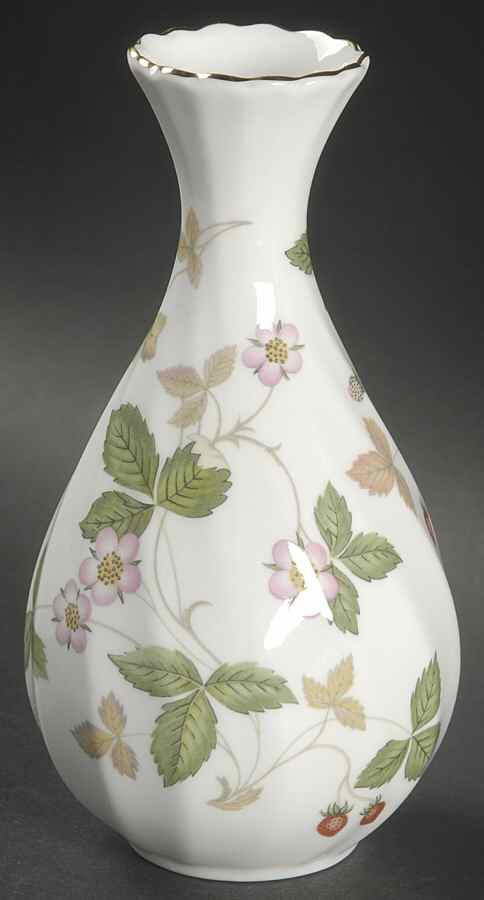 Wild Strawberry (Bone & Oven To Table) 5" Bud Vase by Wedgwood-1