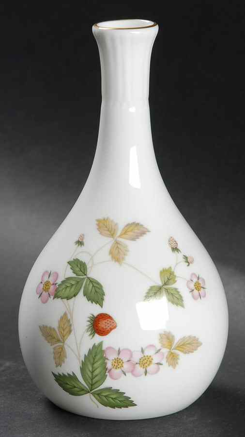Wild Strawberry (Bone & Oven To Table) 5" Bud Vase by Wedgwood-1