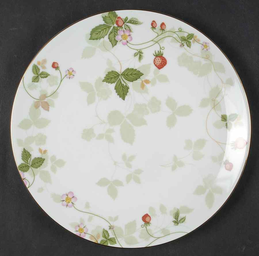 Wild Strawberry (Bone & Oven To Table) Coupe Salad Plate by Wedgwood-1