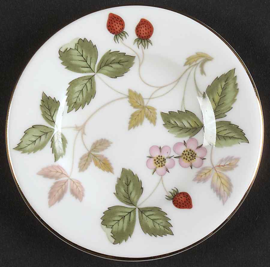 Wild Strawberry (Bone & Oven To Table) Miniature Plate by Wedgwood-1
