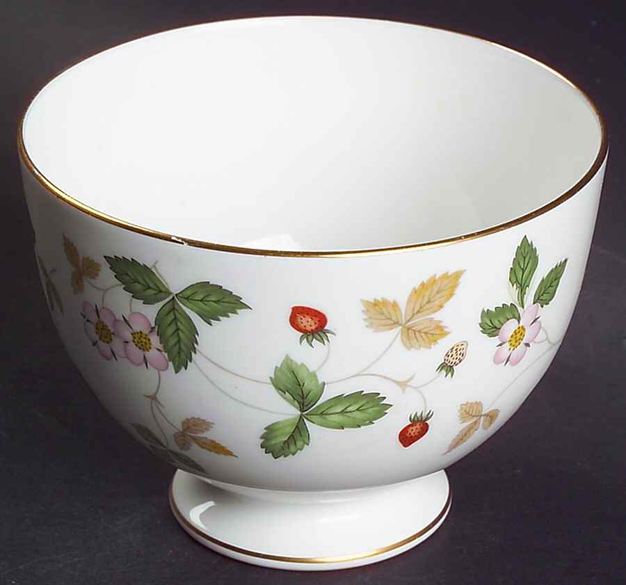 Wild Strawberry (Bone & Oven To Table) Open Sugar Bowl by Wedgwood-1