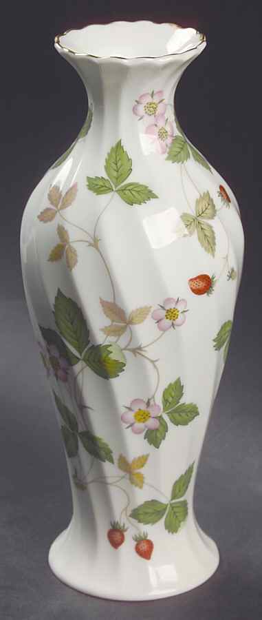 Wild Strawberry (Bone & Oven To Table) 8" Vase by Wedgwood-1
