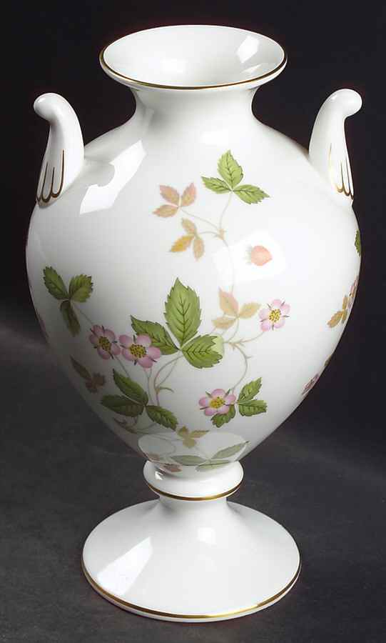 Wild Strawberry (Bone & Oven To Table) 8" Urn Shaped Vase by Wedgwood-1