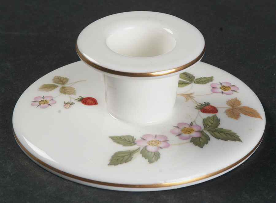 Wild Strawberry (Bone & Oven To Table) 1" Small Candlestick by Wedgwood-1