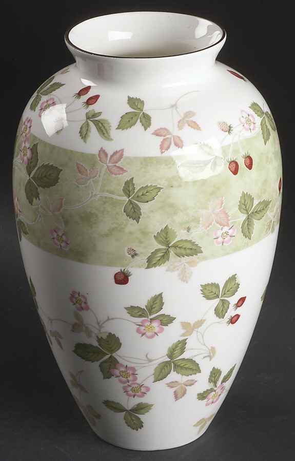 Wild Strawberry (Bone & Oven To Table) 9" Bouquet Vase by Wedgwood-1