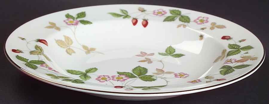 Wild Strawberry (Bone & Oven To Table) Large Rim Soup Bowl by Wedgwood-1