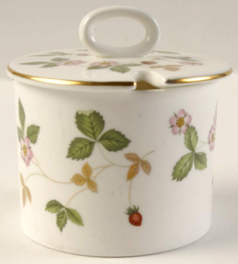 Wild Strawberry (Bone & Oven To Table) Jam/Jelly & Lid by Wedgwood-1