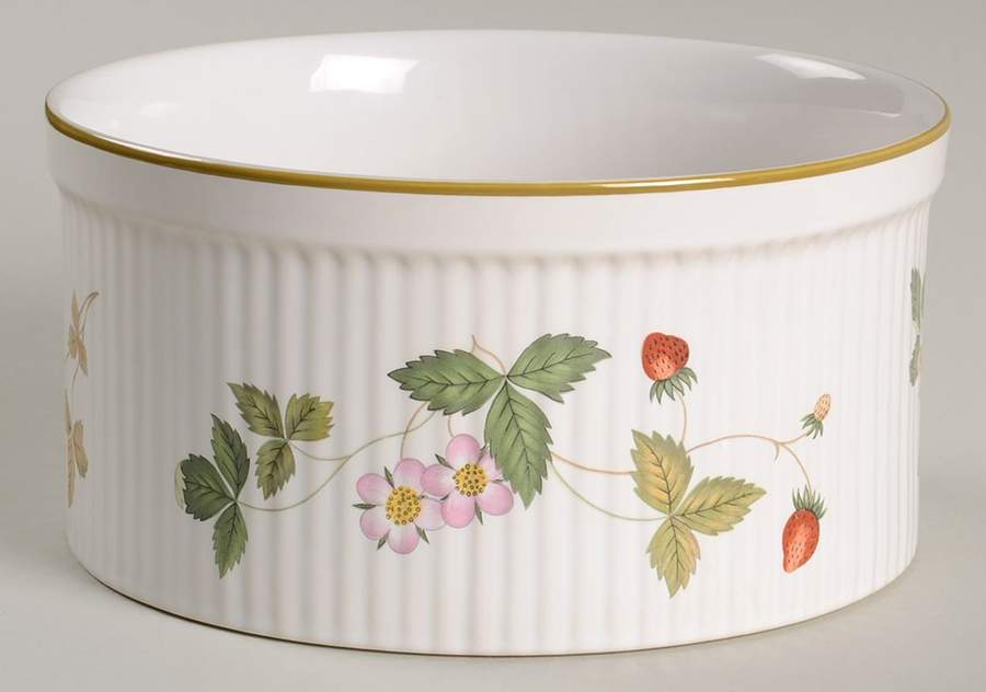 Wild Strawberry (Bone & Oven To Table) 6" Souffle by Wedgwood-1