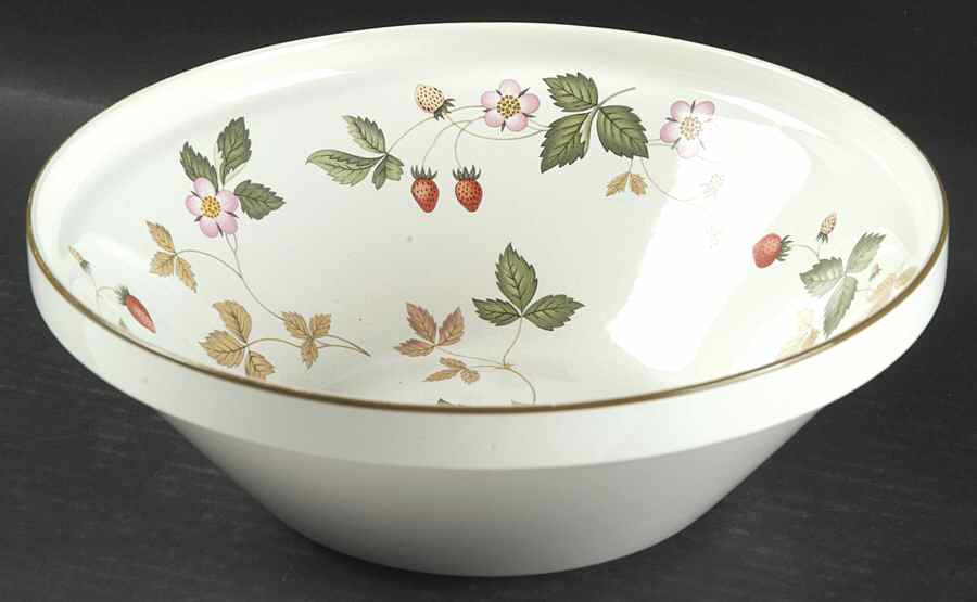 Wild Strawberry (Earthenware) 9" Salad Serving Bowl by Wedgwood-1