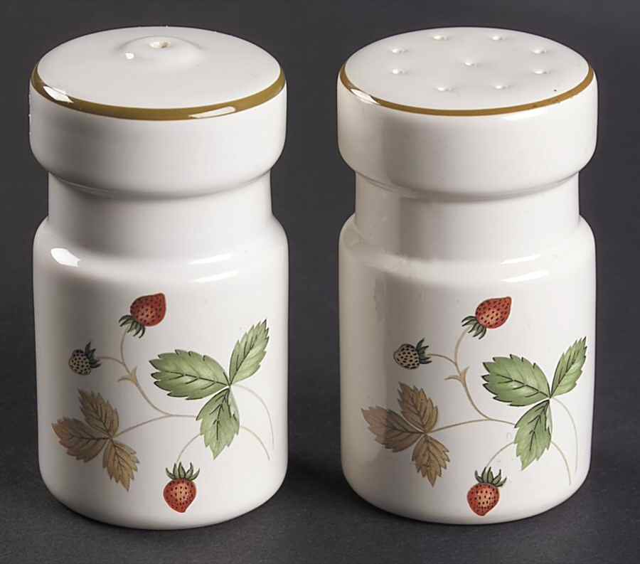 Wild Strawberry (Earthenware) Salt & Pepper Set by Wedgwood-1