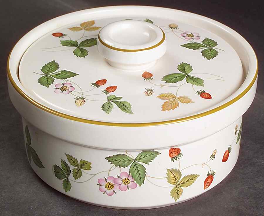 Wild Strawberry (Bone & Oven To Table) Individual Casserole & Lid by Wedgwood-1