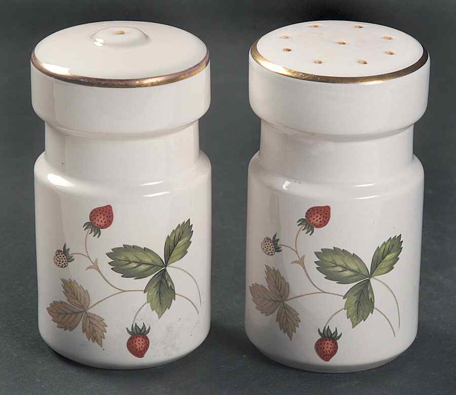 Wild Strawberry (Earthenware) Salt & Pepper Set by Wedgwood-1