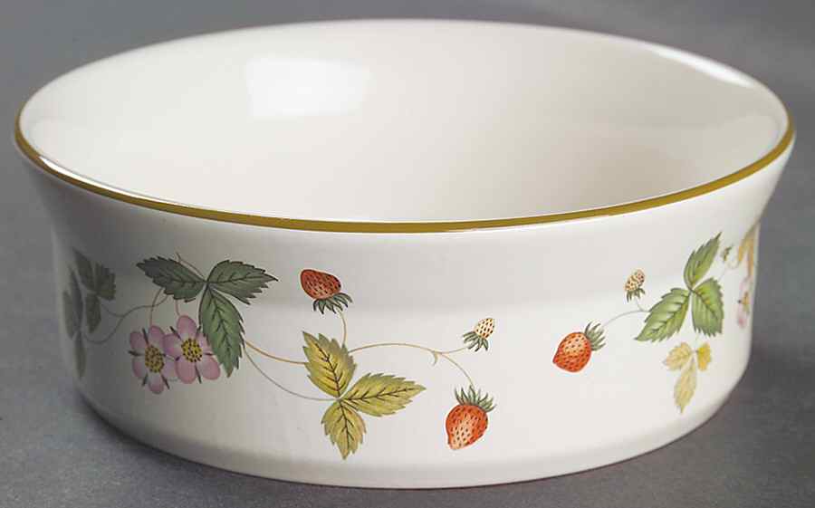 Wild Strawberry (Earthenware) Fruit/Dessert (Sauce) Bowl by Wedgwood-1