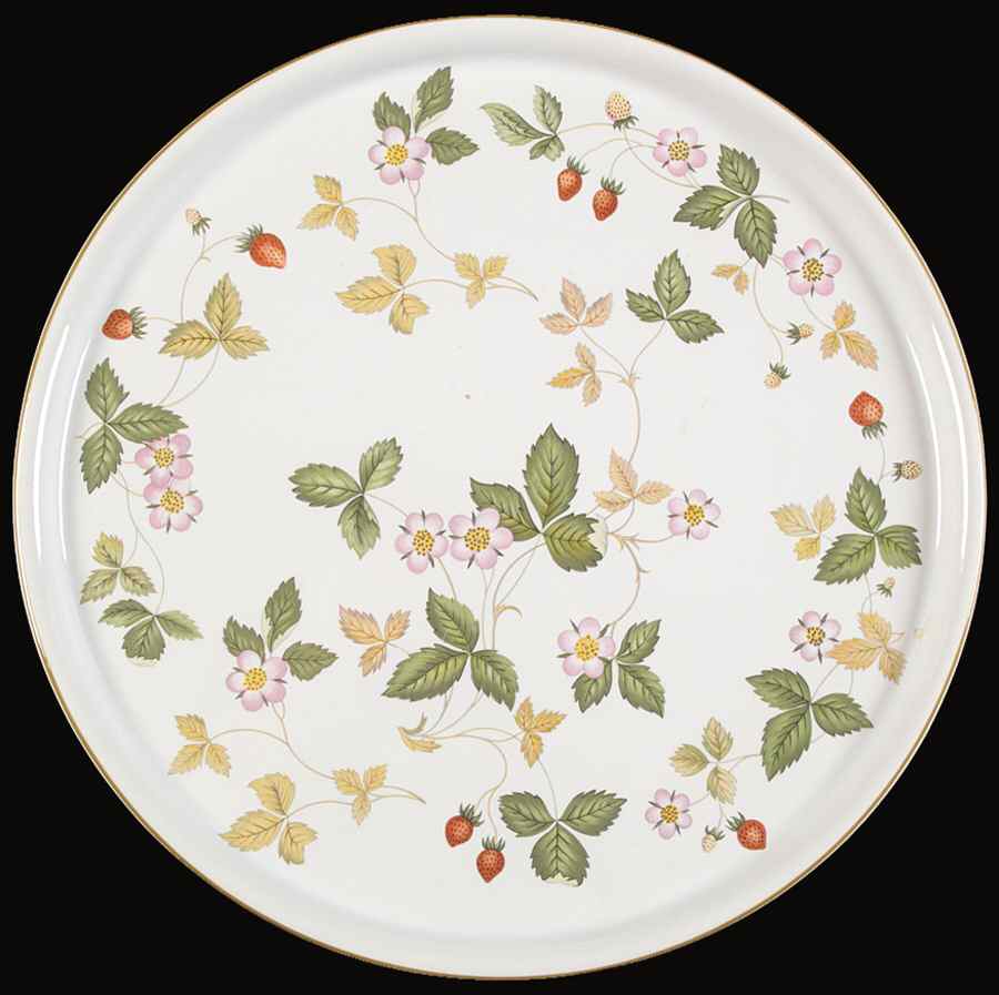 Wild Strawberry (Earthenware) 12" Pizza/Cheese/Cake Plate by Wedgwood-1