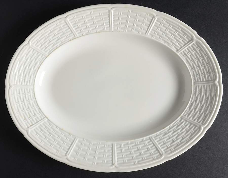 Willow Weave 11" Oval Serving Platter by Wedgwood-1