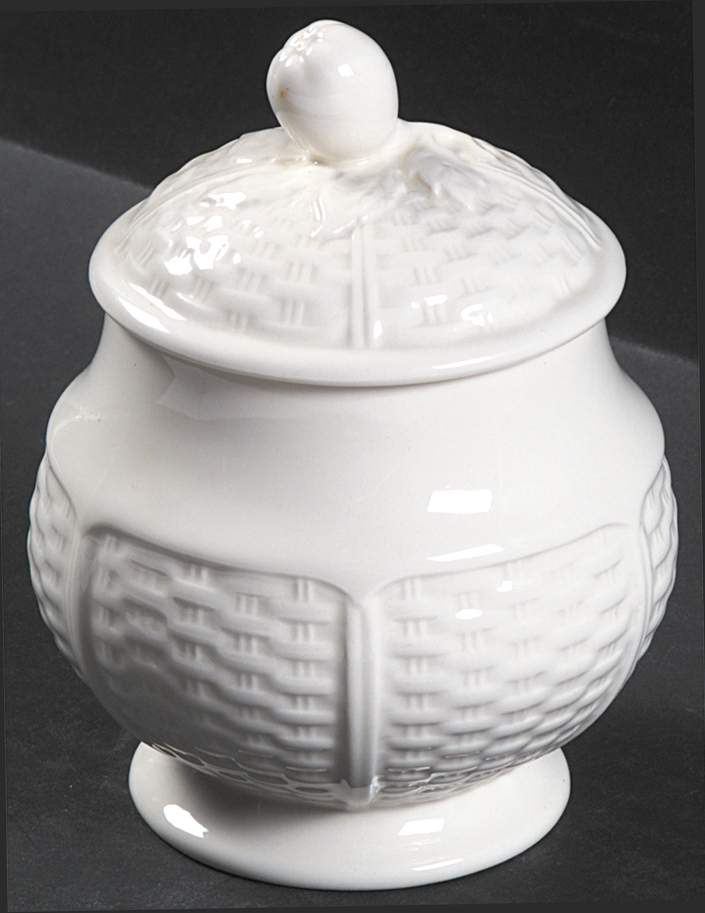 Willow Weave Sugar Bowl & Lid by Wedgwood-1