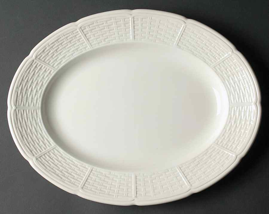 Willow Weave 13" Oval Serving Platter by Wedgwood-1