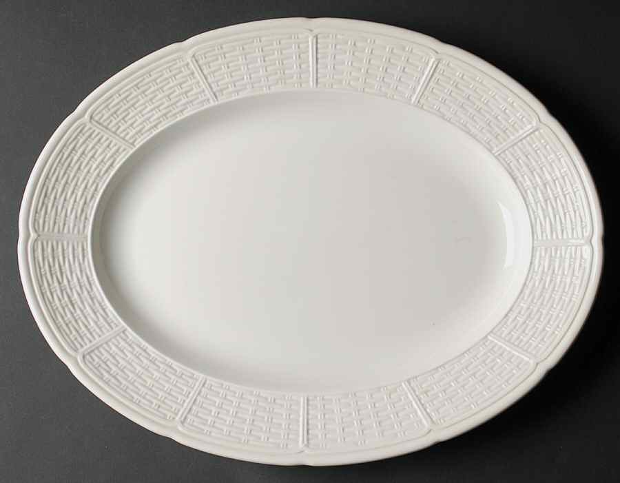 Willow Weave 15" Oval Serving Platter by Wedgwood-1