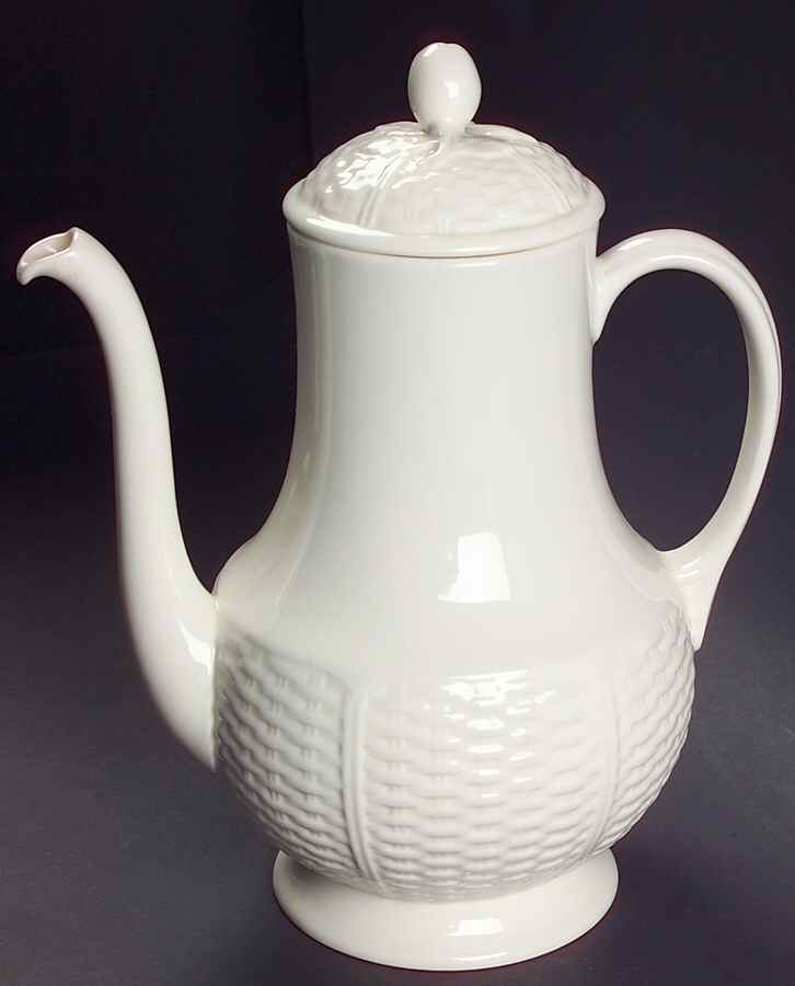 Willow Weave Coffee Pot & Lid by Wedgwood-1