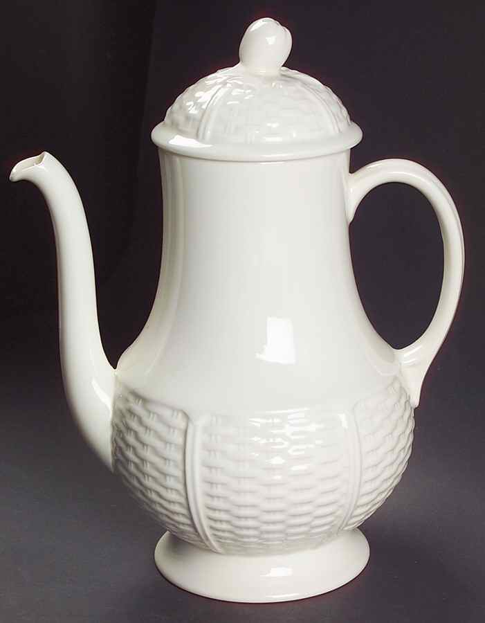 Willow Weave Small Coffee Pot & Lid by Wedgwood-1