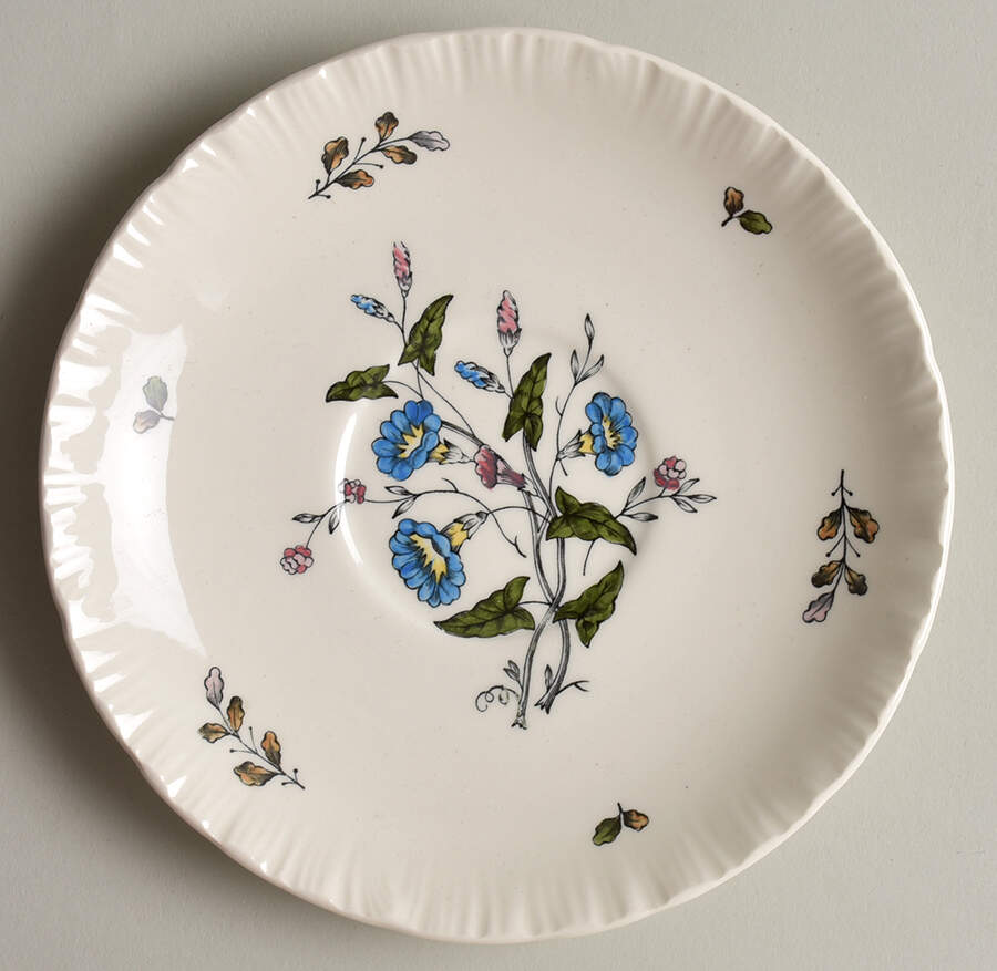 Williamsburg Wild Flowers Saucer by Wedgwood-1