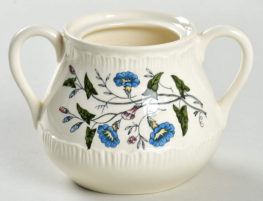 Williamsburg Wild Flowers Sugar Bowl No Lid by Wedgwood-1