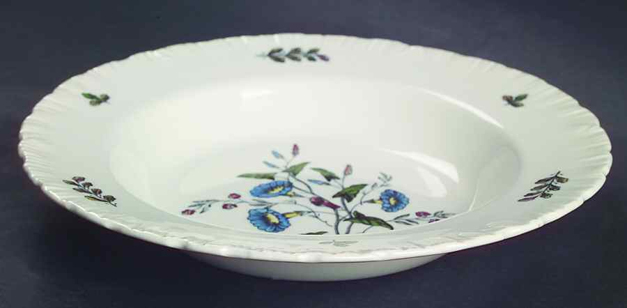 Williamsburg Wild Flowers Rim Soup Bowl by Wedgwood-1