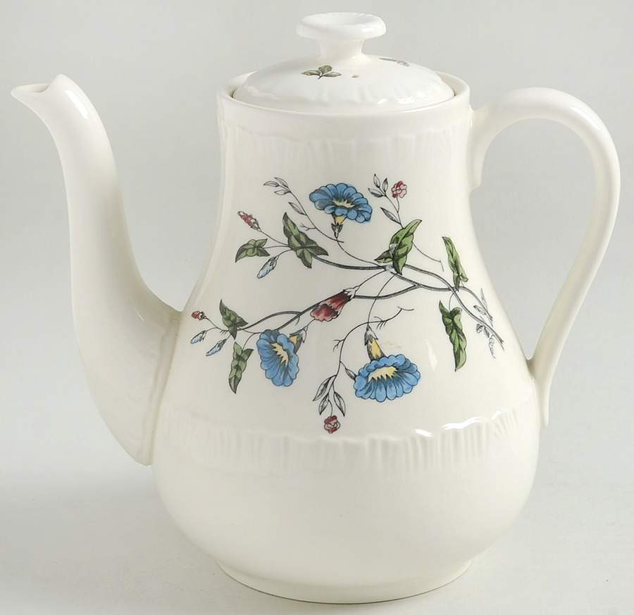 Williamsburg Wild Flowers Coffee Pot & Lid by Wedgwood-1