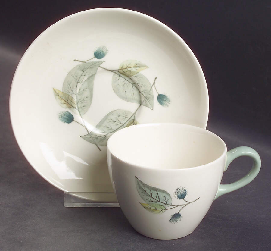 Woodbury Flat Cup & Saucer Set by Wedgwood-1