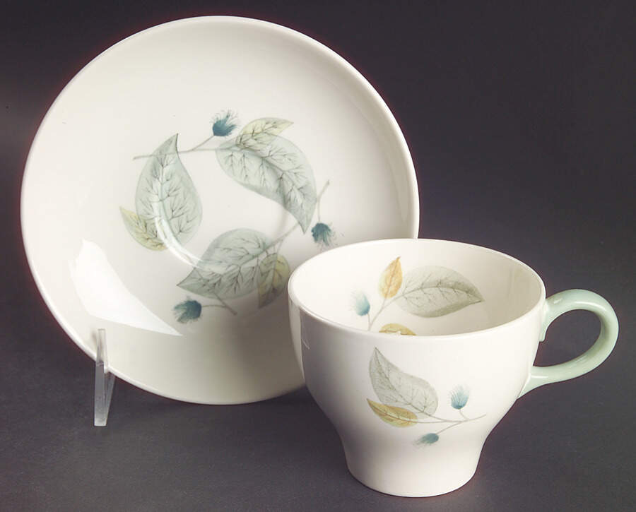 Woodbury Flat Cup & Saucer Set by Wedgwood-1