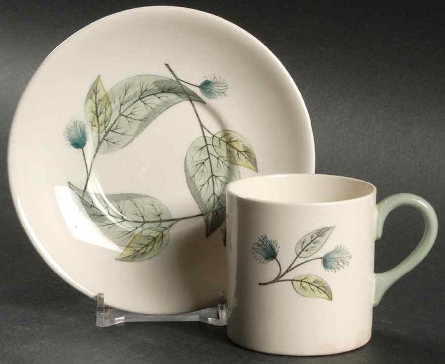 Woodbury Bond Shape Demitasse Cup and Saucer Set by Wedgwood-1